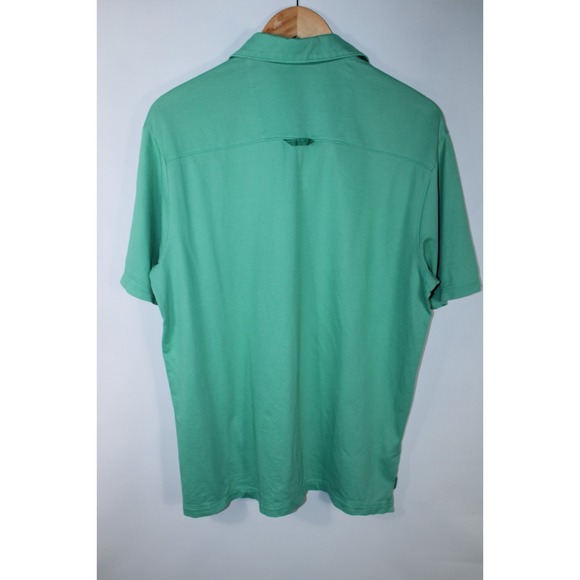 Tommy Bahama Men's Medium Green Short Sleeve Polo Shirt - Picture 8 of 9